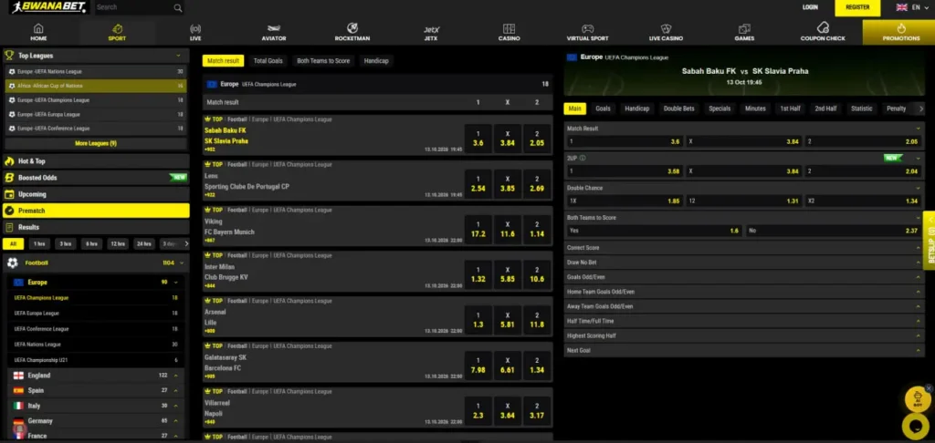 BwanaBet online